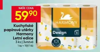 Hruška Kuchyňské papírové utěrky Harmony Letní edice nabídka