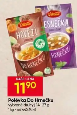 Hruška POLÉVKA DO HRNEČKU nabídka