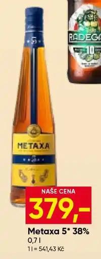 Hruška Metaxa 5* 38 % nabídka