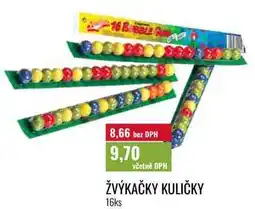 Ratio ŽVÝKAČKY KULIČKY, 16ks nabídka