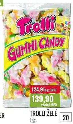 Ratio TROLLI ŽELÉ ER 1Kg 20 nabídka
