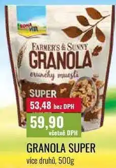 Ratio GRANOLA SUPER, více druhů nabídka