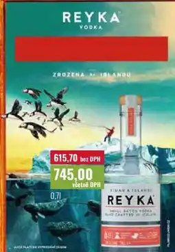 Ratio REYKA VODKA nabídka