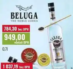 Ratio Beluga Noble Russian vodka nabídka