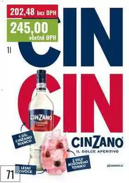 Ratio CINZANO nabídka