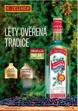 Ratio R. JELÍNEK SLOVÁCKÁ BOROVIČKA nabídka