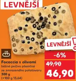 Kaufland Focaccia s olivami nabídka