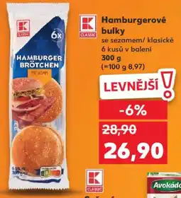 Kaufland Hamburgerové bulky nabídka