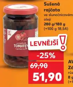 Kaufland Sušená rajčata nabídka