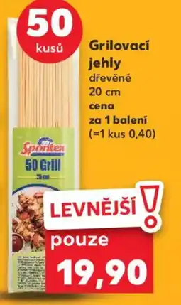 Kaufland Grilovací jehly dřevěné nabídka