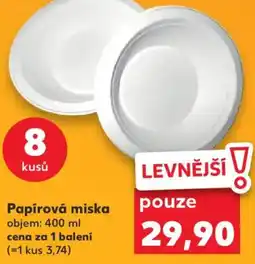 Kaufland Papírová miska nabídka