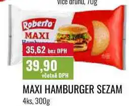 Ratio MAXI HAMBURGER SEZAM 4ks nabídka