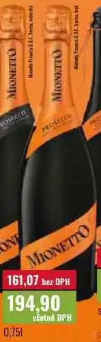 Ratio Mionetto Prosecco D.O.C. Treviso, bru nabídka