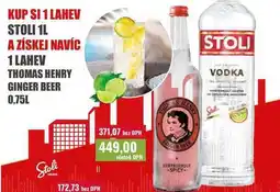 Ratio STOLI VODKA nabídka