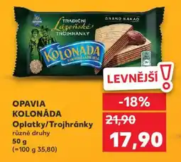 Kaufland OPAVIA KOLONÁDA Oplatky/Trojhránky nabídka