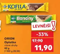 Kaufland ORION Oplatka nabídka