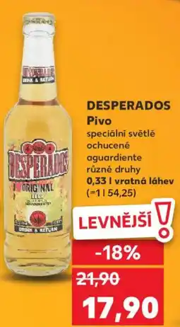 Kaufland DESPERADOS Pivo nabídka