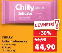 Kaufland CHILLY Intimní ubrousky nabídka