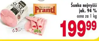 Prantl Šunka nejvyšší jak. 94%