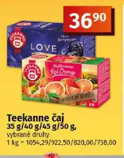 Coop Teekanne čaj nabídka
