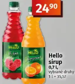 Coop Hello sirup nabídka
