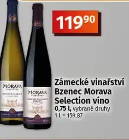 Coop Zámecké vinařství Bzenec Morava Selection víno nabídka