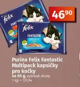Coop Purina Felix Fantastic Multipack kapsičky pro kočky nabídka