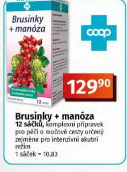 Coop Brusinky + manóza nabídka