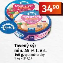 Coop Ranko Tavený sýr min. 45 % t. v s. nabídka