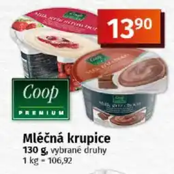 Coop Mléčná krupice nabídka