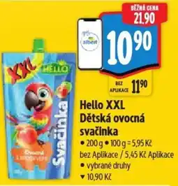 Albert Hello XXL Dětská ovocná svačinka nabídka