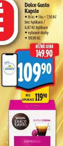 Albert Dolce Gusto Kapsle nabídka