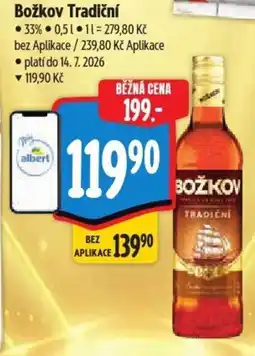 Albert Božkov Tradiční nabídka