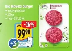 Albert Bio Hovězí burger nabídka