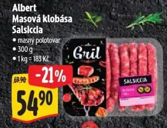 Albert Albert Masová klobása Salsiccia nabídka