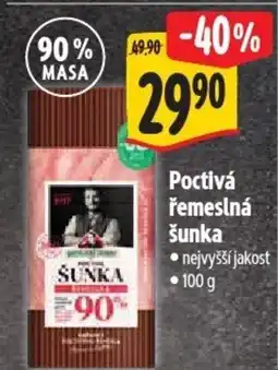 Albert Poctivá řemeslná šunka nabídka