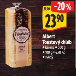 Albert Albert Toustový chléb nabídka