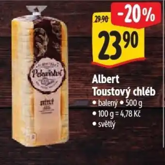 Albert Albert Toustový chléb nabídka