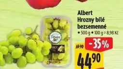 Albert Albert Hrozny bílé bezsemenné nabídka