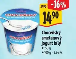 Albert Choceňský smetanový jogurt bílý nabídka