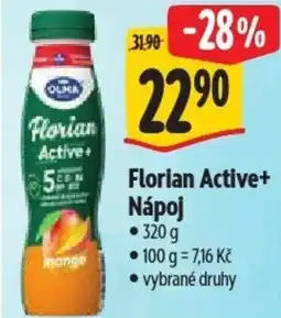 Albert Florian Active+ Nápoj nabídka