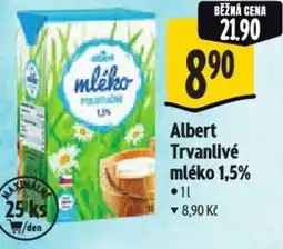 Albert Albert Trvanlivé mléko 1,5% nabídka