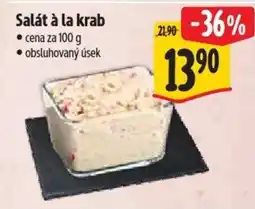 Albert Salát à la krab nabídka