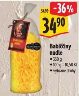 Albert Babiččiny nudle nabídka