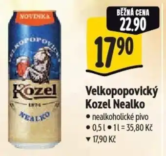 Albert Velkopopovický Kozel Nealko nabídka