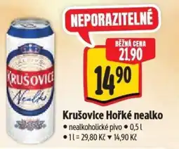 Albert Krušovice Hořké nealko nabídka