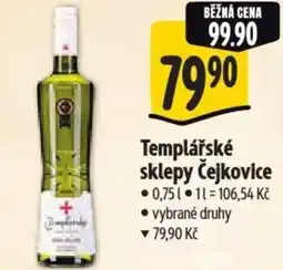 Albert Templářské sklepy Čejkovice nabídka