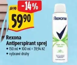 Albert Rexona Antiperspirant sprej nabídka