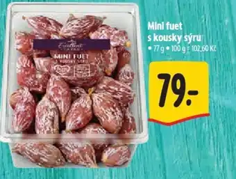 Albert Mini fuet s kousky sýru nabídka