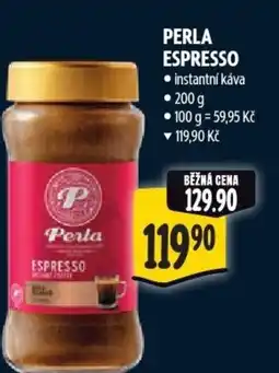Albert Perla espresso nabídka